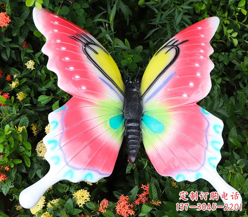 聊城豪华蝴蝶彩绘树脂雕塑