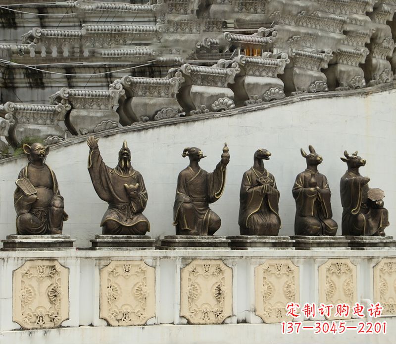聊城十二生肖铜雕塑定制