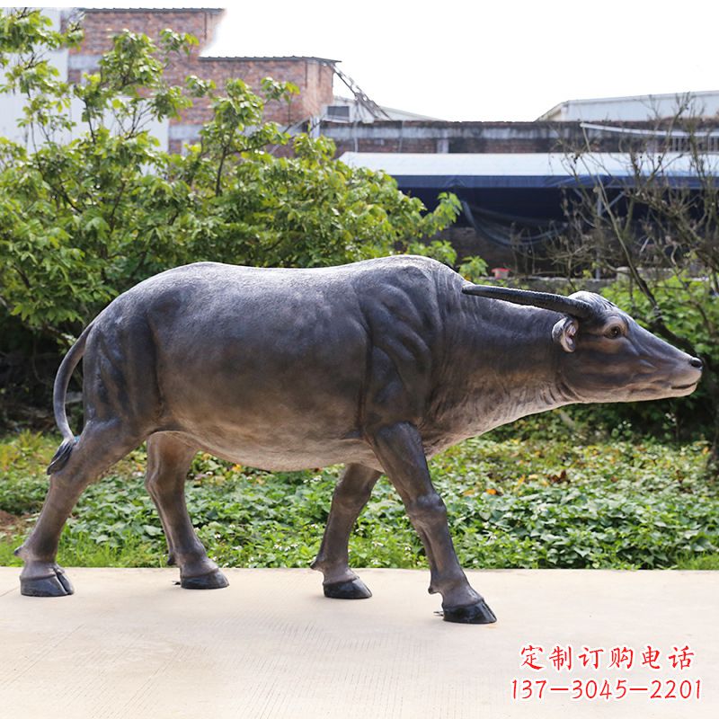 聊城仿真水牛雕塑 (3)