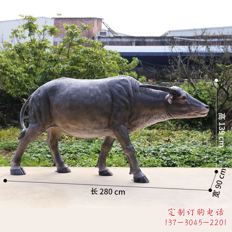 聊城仿真水牛动物雕塑
