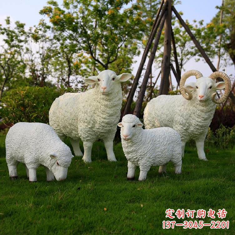 聊城精美玻璃钢动物雕塑