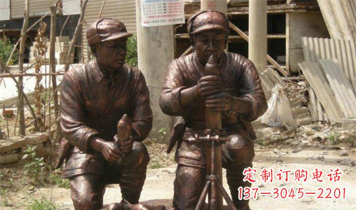 聊城英勇勇士铜雕