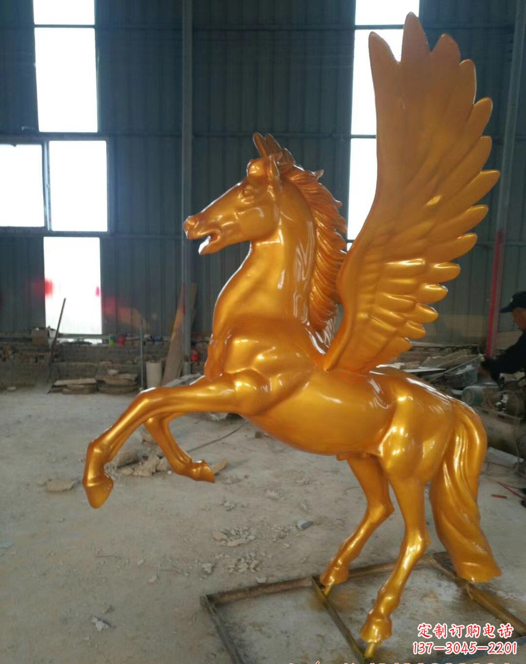 聊城飞马铜雕——精美的马雕塑