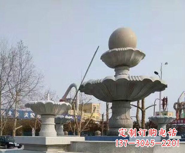 聊城风水球大型喷泉石雕