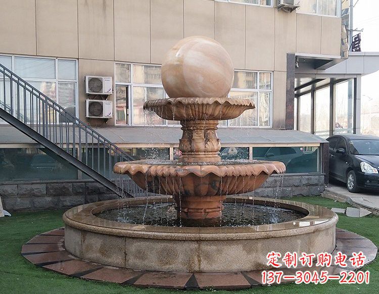 聊城风水球喷泉石雕 (2)