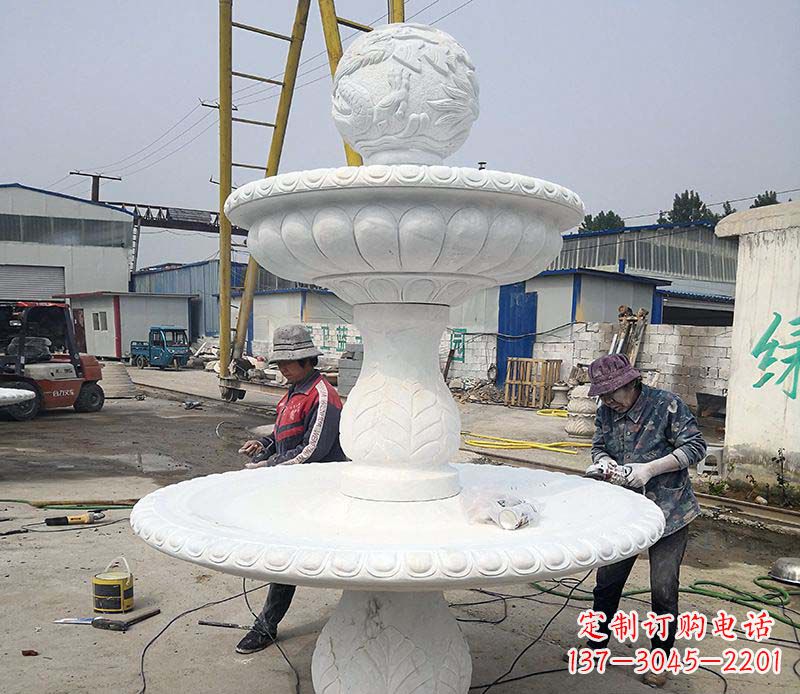 聊城风水球喷泉石雕1