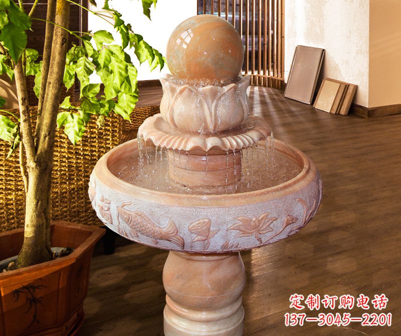 聊城风水球石雕图片