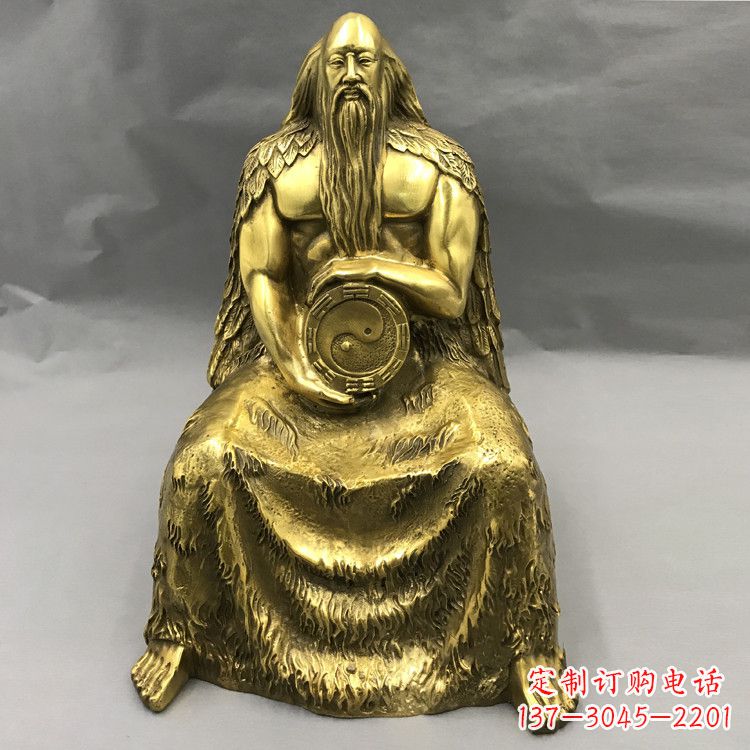 聊城伏羲·神话传说铜雕塑