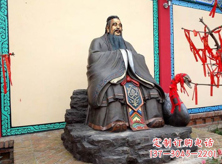 聊城精美定制- 孔子雕塑