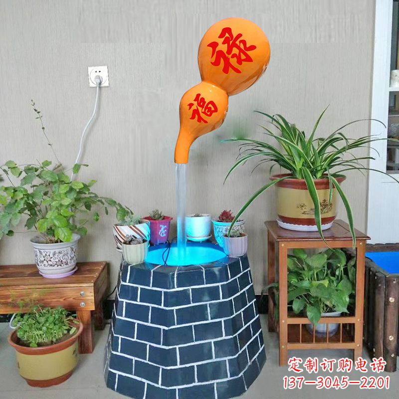 聊城福禄葫芦艺术陶瓷雕塑