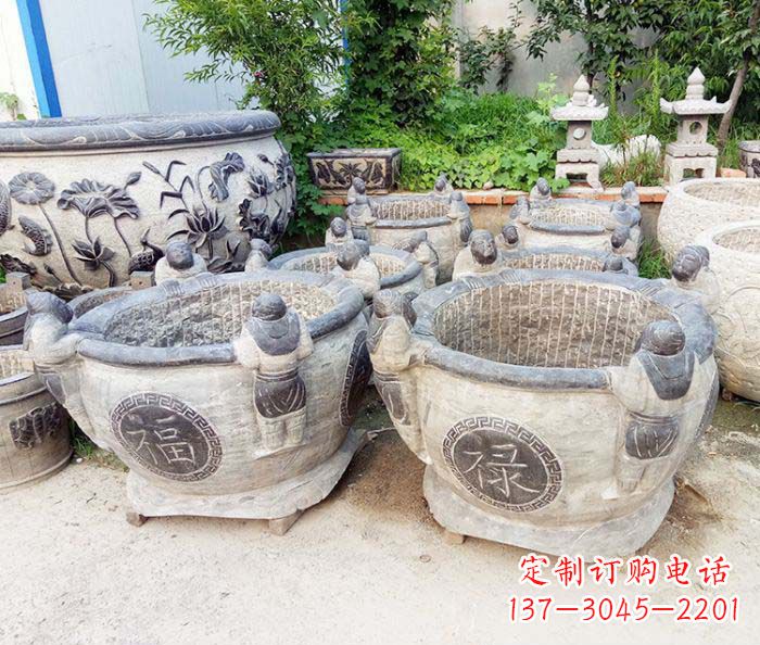 聊城福禄招财石雕水缸