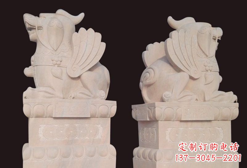 聊城福星象征吉祥幸福高照貔貅石雕