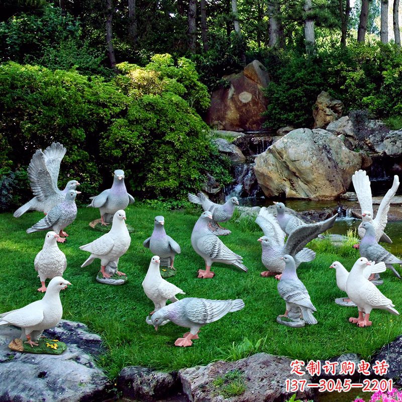 聊城精致鸽子不锈钢雕塑