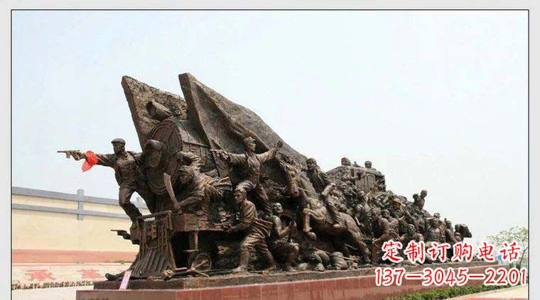 聊城纪念革命战士铜雕