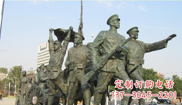 聊城纪念革命先烈的战士雕塑