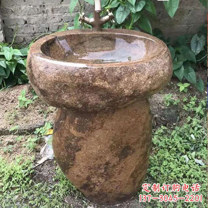 聊城精美手雕石花盆,传承古典品位
