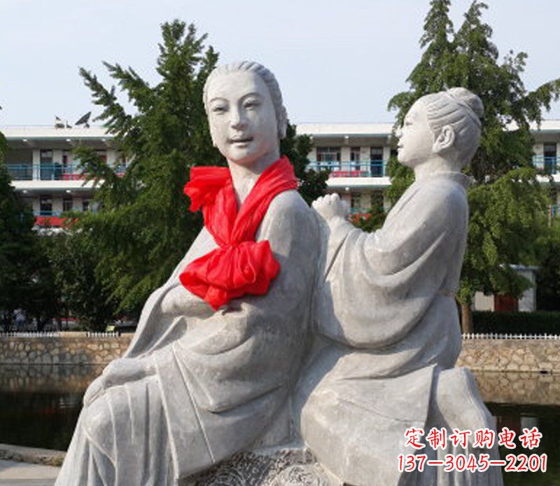 聊城爱与温柔——领雕”母亲”石雕景观装饰