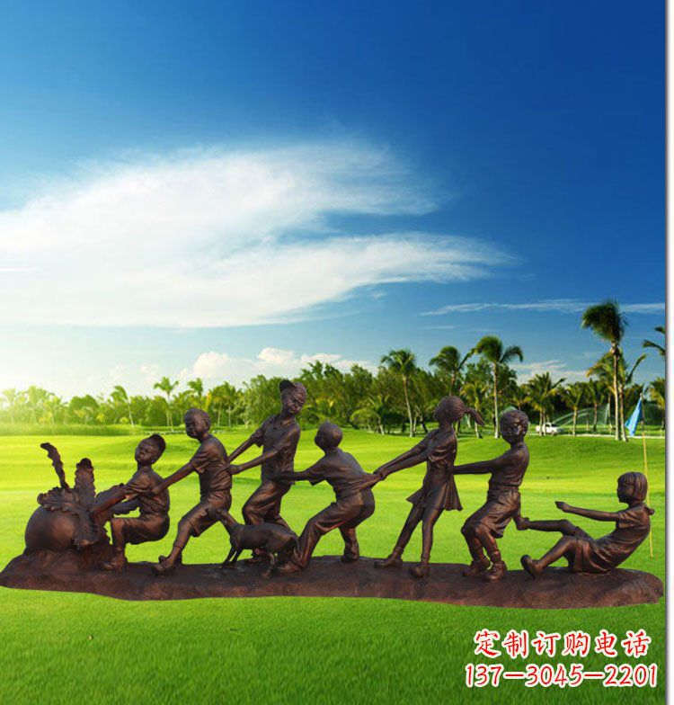 聊城中领雕塑-精美仿铜萝卜雕塑