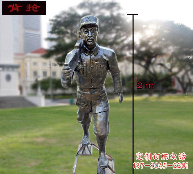 聊城中领雕塑英勇勇士铜雕