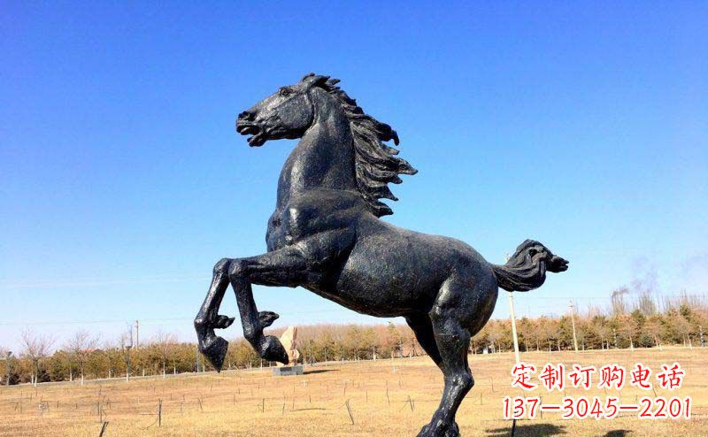 聊城精美铜雕奔马动物雕塑