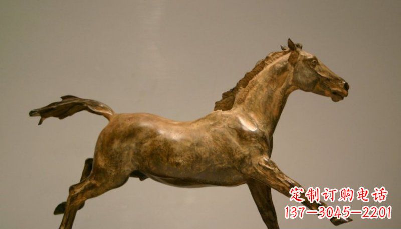 聊城铜雕动物奔跑马
