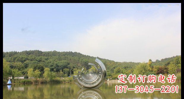 聊城不锈钢圆环景观雕塑