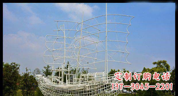 聊城唯美不锈钢帆船雕塑