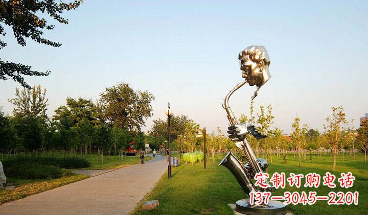 聊城不锈钢萨克斯抽象雕塑