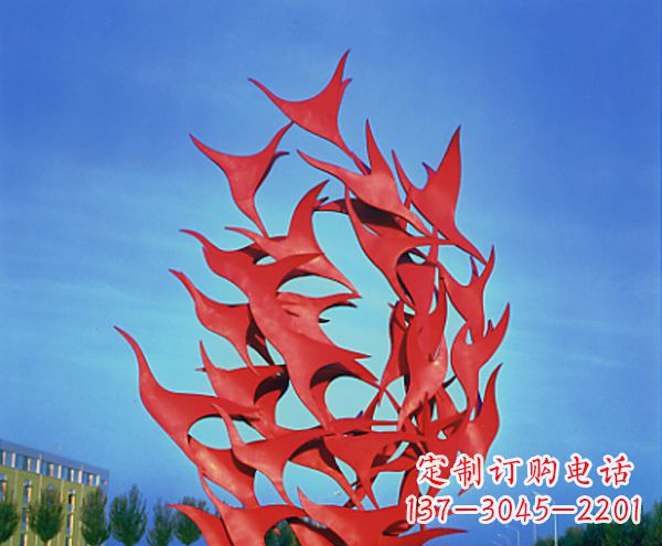 聊城立体不锈钢大雁雕塑
