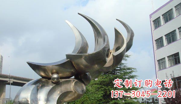 聊城中领雕塑出品不锈钢海鸥雕塑