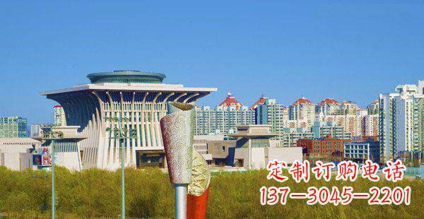 聊城高端特色不锈钢抽象火炬雕塑