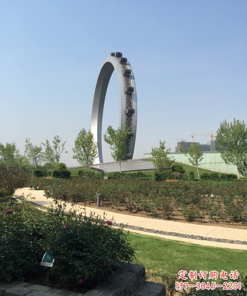 聊城精美摩天轮不锈钢抽象雕塑