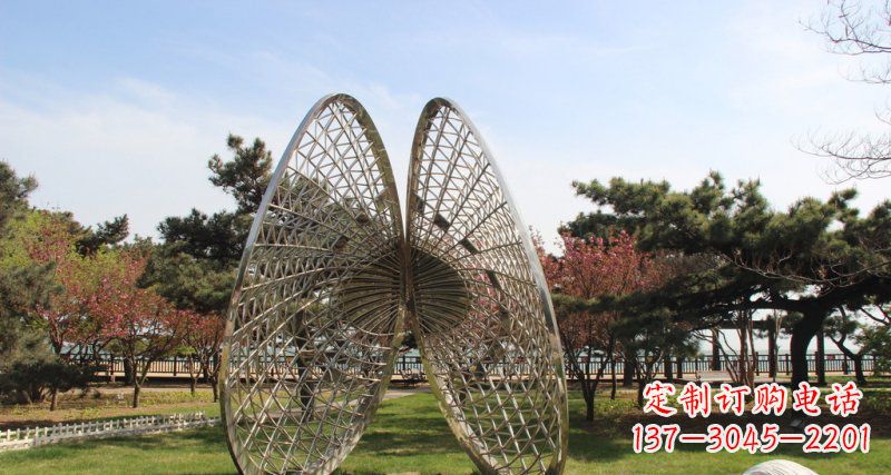 聊城做工细腻的不锈钢抽象雕刻扇贝雕塑