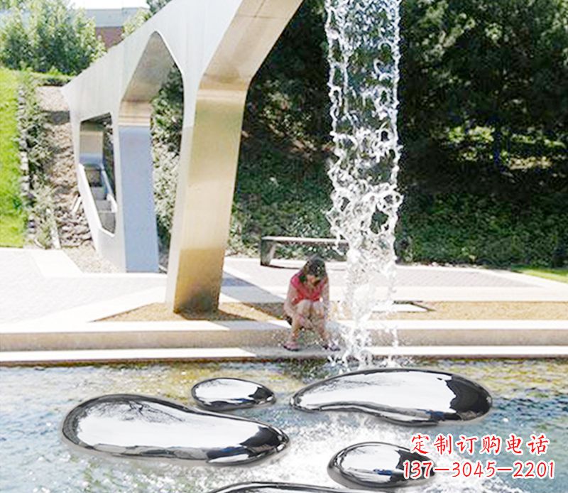 聊城ONYX 不锈钢抽象水滴雕塑
