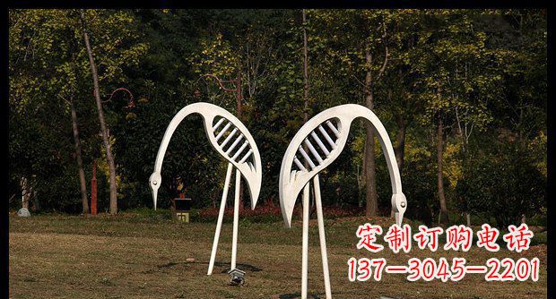 聊城精美不锈钢仙鹤雕塑