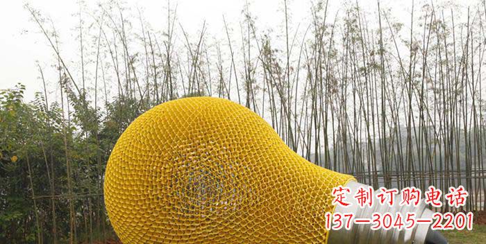 聊城大型不锈钢灯泡雕塑