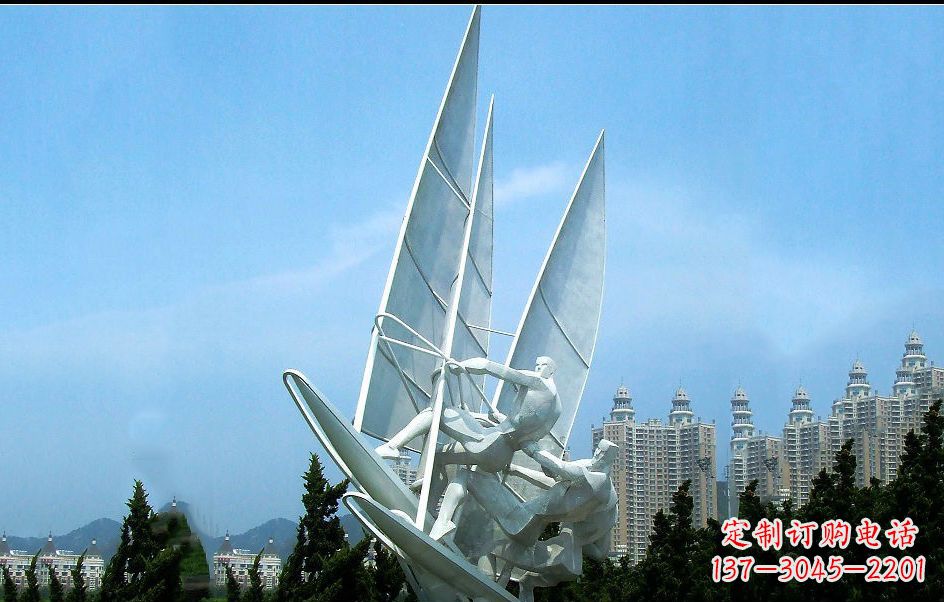 聊城不锈钢帆船比赛雕塑