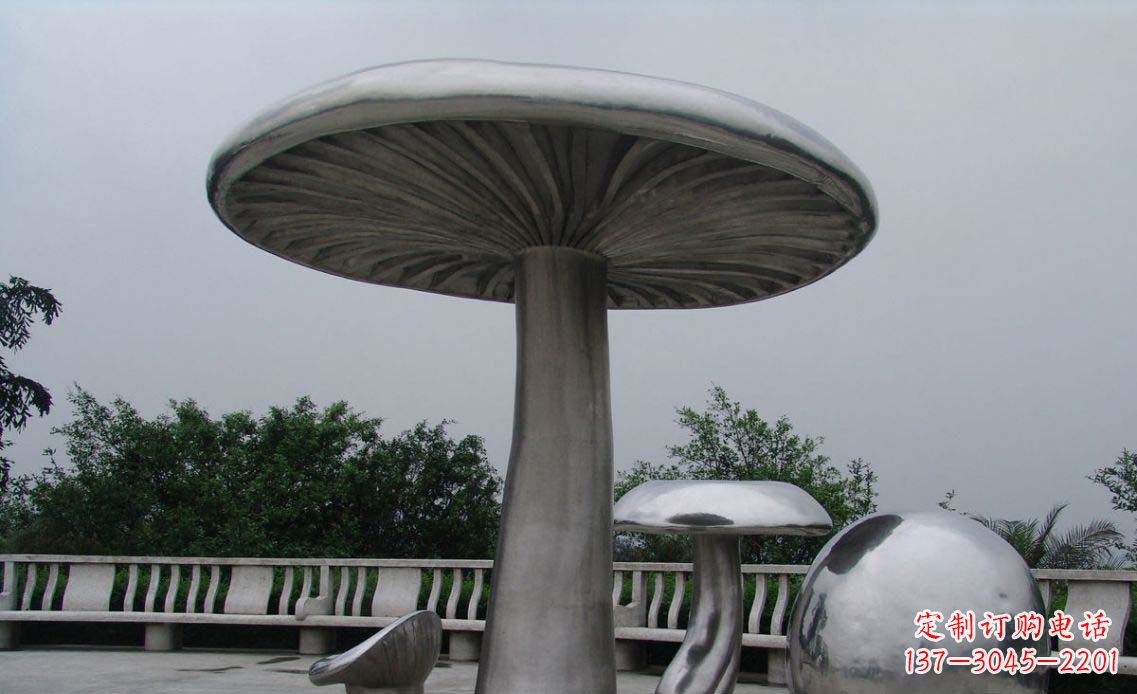 聊城特色不锈钢凉亭雕塑