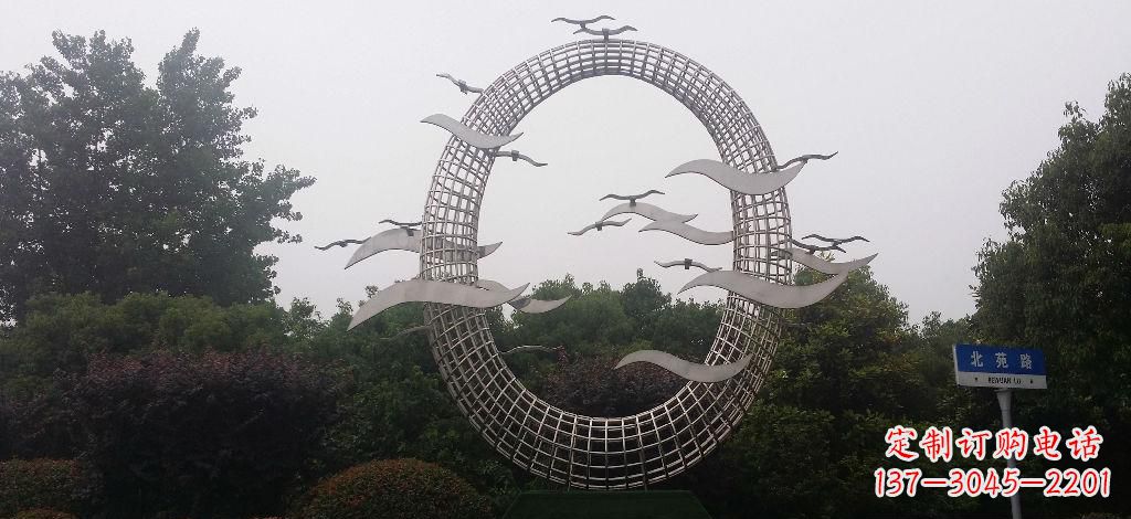 聊城优雅风采,质感之美,赏心悦目的不锈钢海鸥雕塑