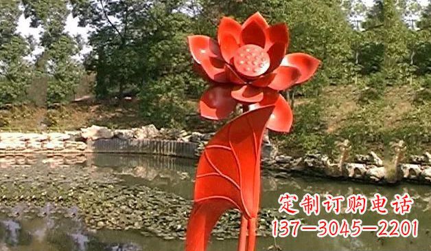 聊城精美不锈钢荷花雕塑