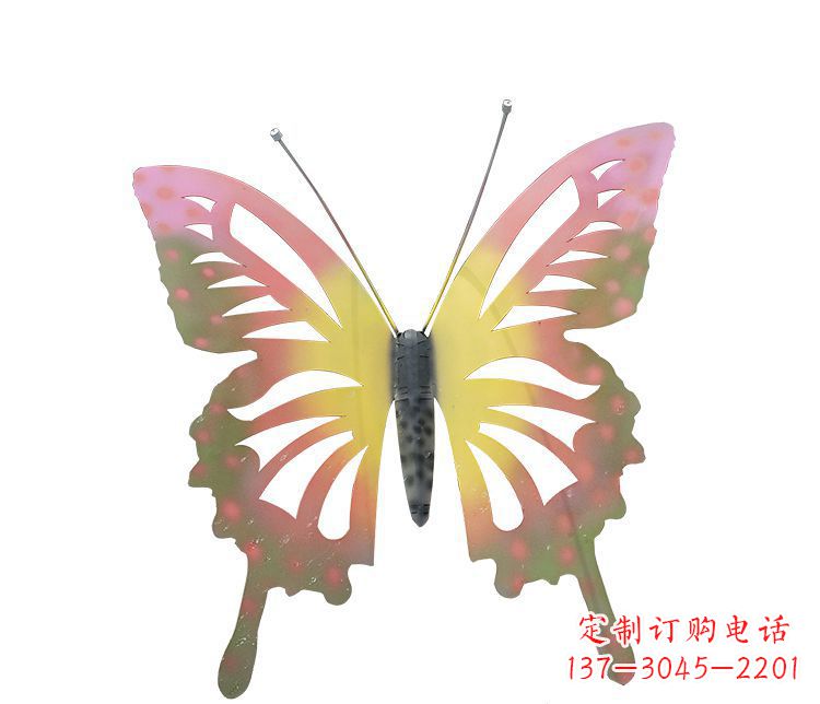 聊城梦幻缤纷不锈钢蝴蝶摆件雕塑
