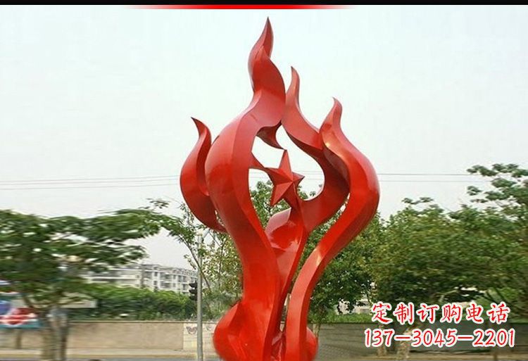 聊城 不锈钢火炬雕塑-美轮美奂