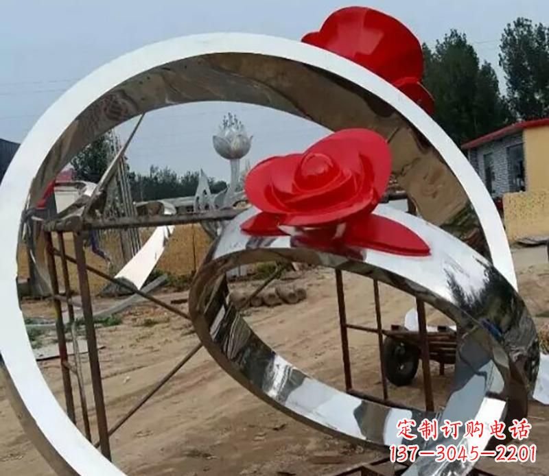 聊城精致的不锈钢戒指雕塑