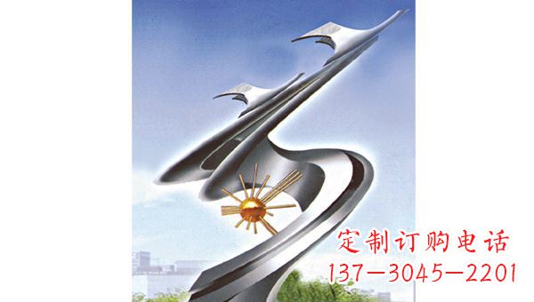 聊城展翅飞翔伊甸园不锈钢翅膀雕塑