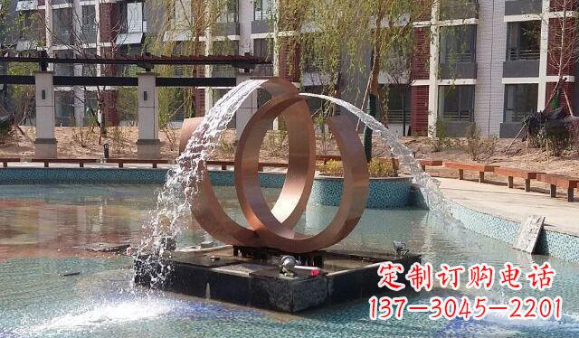 聊城高贵典雅的不锈钢喷泉雕塑