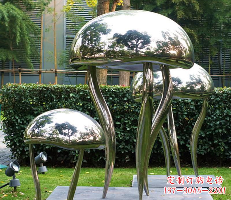 聊城艺术水母不锈钢雕塑
