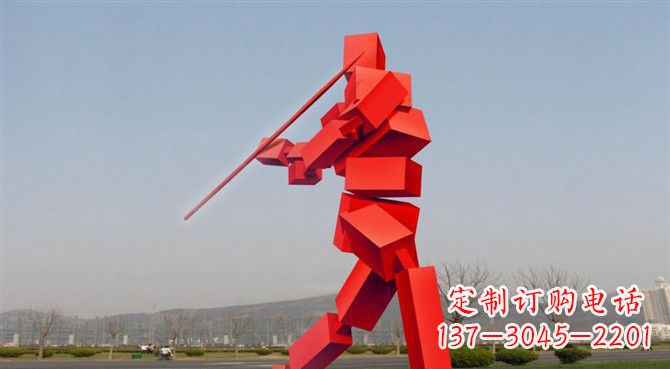 聊城定制不锈钢标枪雕塑