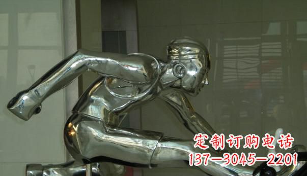 聊城不锈钢运动员雕塑