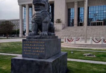 聊城法院神兽獬豸雕塑--正大光明庇护激励雕塑