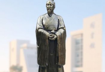 聊城仿铜玻璃钢扁鹊雕塑